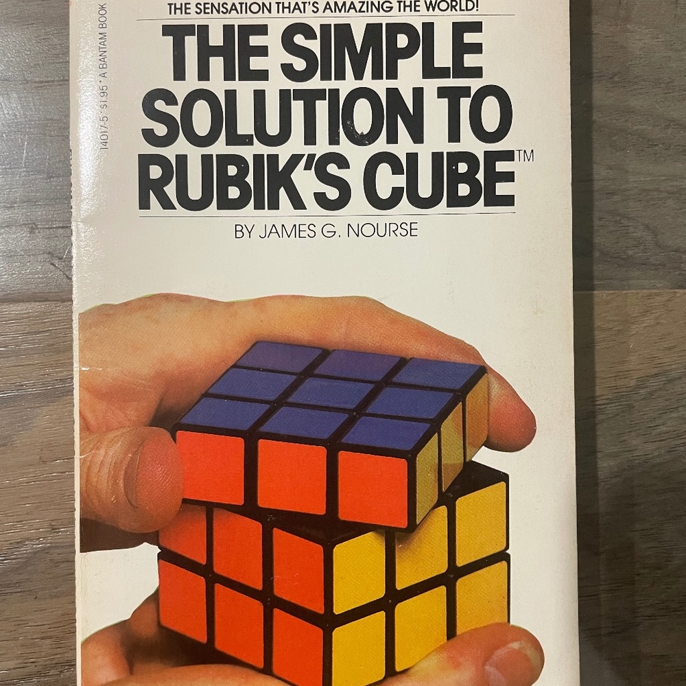 Vintage (1981) "The Simple Solution to Rubik's Cube" Paperback Book